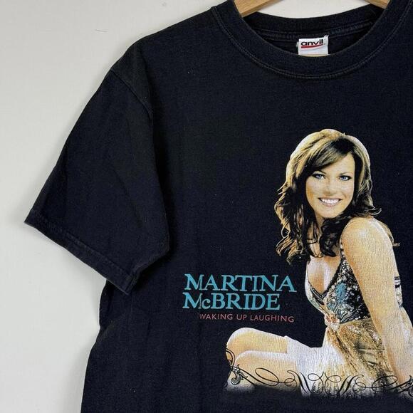 Vintage Martina McBride Waking Up Laughing Tour T-Shirt M 2000s Country Concert - Picture 6 of 8